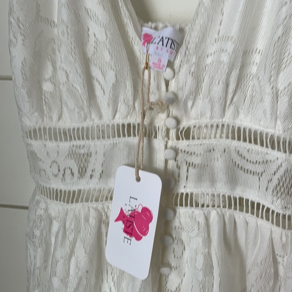 White lace button up dress. Size small. - Picture 4 of 4